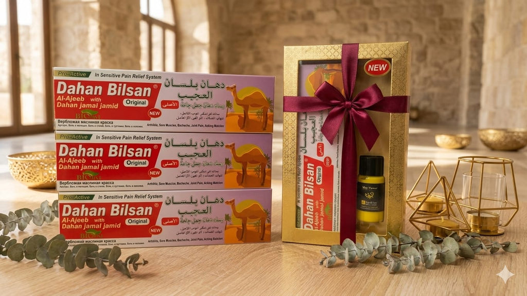 باك 4 دهان بلسان العجيب +زيت العقرب   راحة سريعة لآلام المفاصل والعضلات