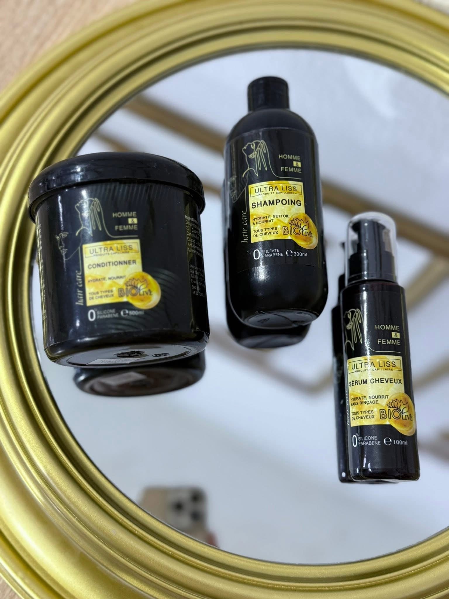 Pack shampooing utra liss + pack shampooing  caviar  + pack shampooing iklil + pack shampooing sdir